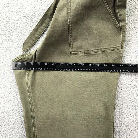 CATO Est. 1946 Womens Size 20W Green High Rise Belted Straight Ankle Jeans NEW - Picture 13 of 16